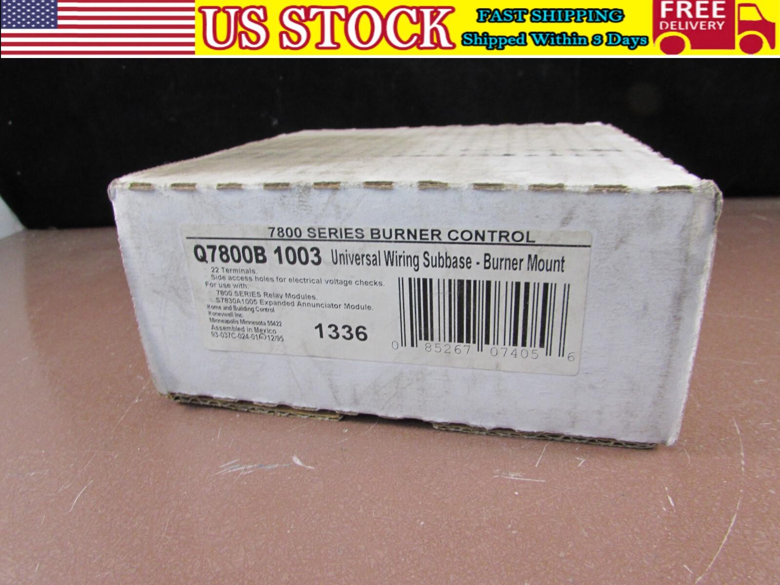 Q7800B 1003 Honeywell Subbase Universal Wiring 4 Sided 22 Terminals Q7800B1003
