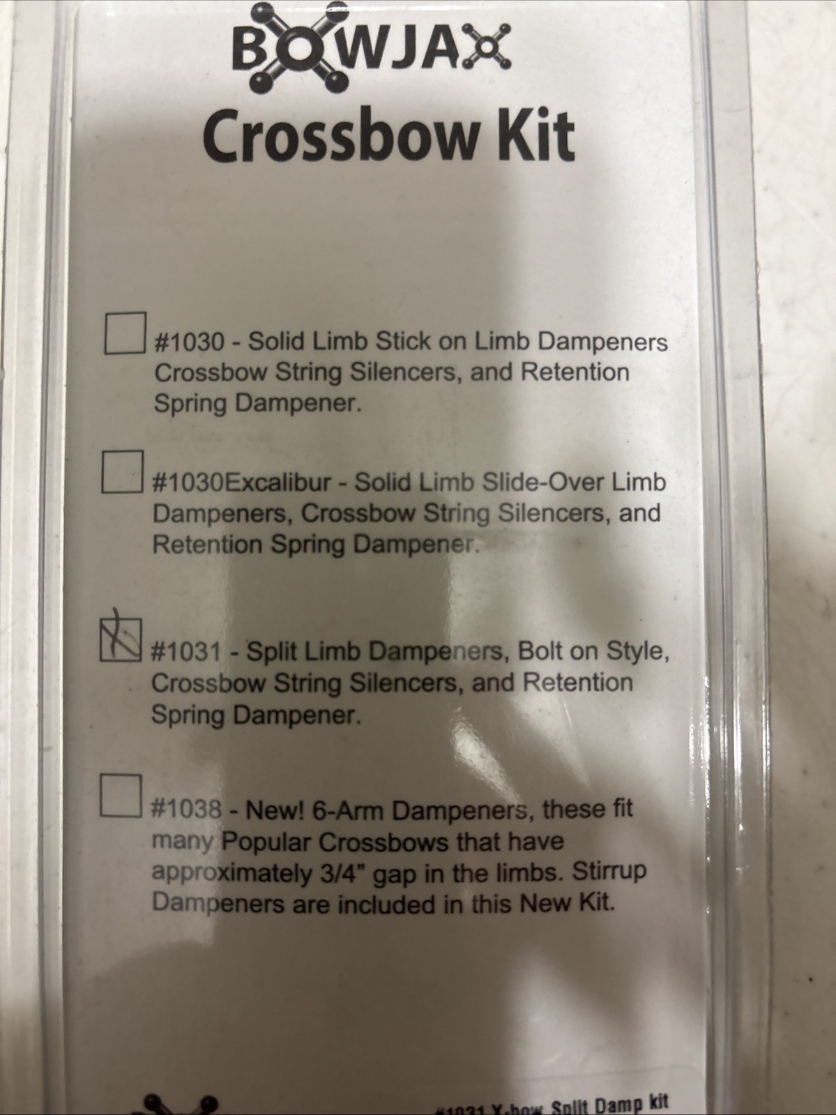 Bow Jax Crossbow Split Dampener Kit for Crossbows