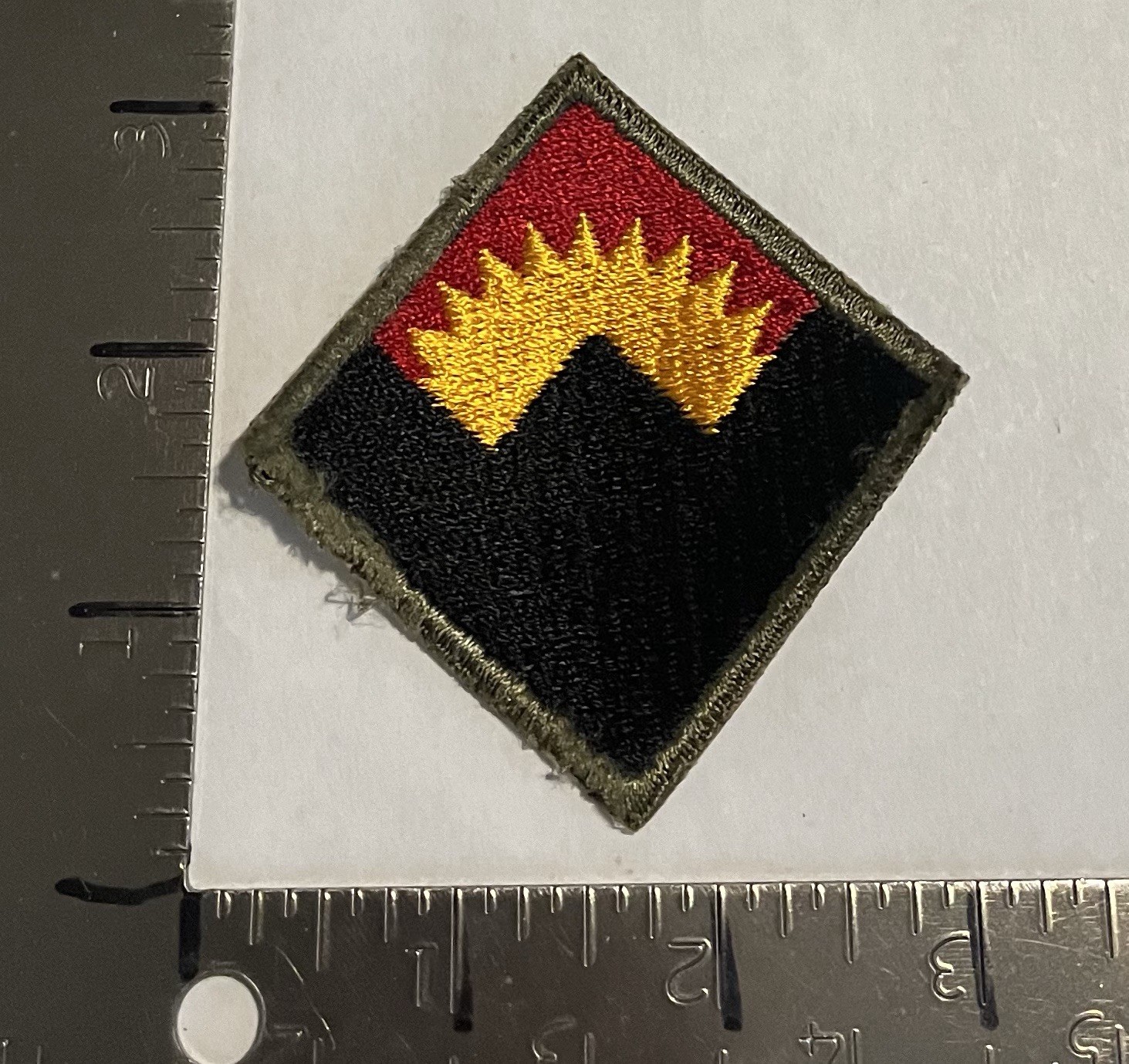 Western Defense Command White Back Patch WWII Original Pacific