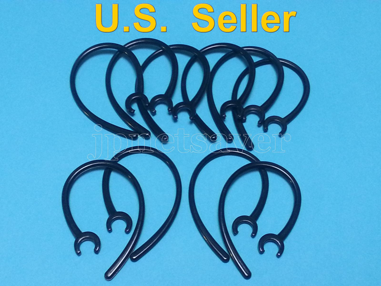 10 Black Earhooks for LG HBM 210 230 235 310 330 520 530 550 560 570 585 730 750