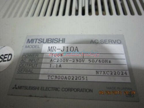 Mitsubishi MR-J10A 100W AC Servo Drive Used Tested