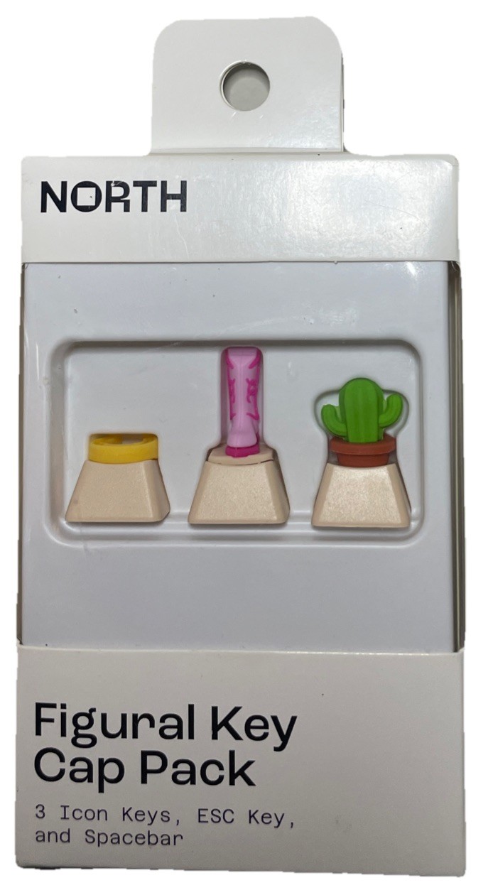 North Figural Cap Pack Cactus Boot  Horseshoe Arrow Keys and Spacebar New