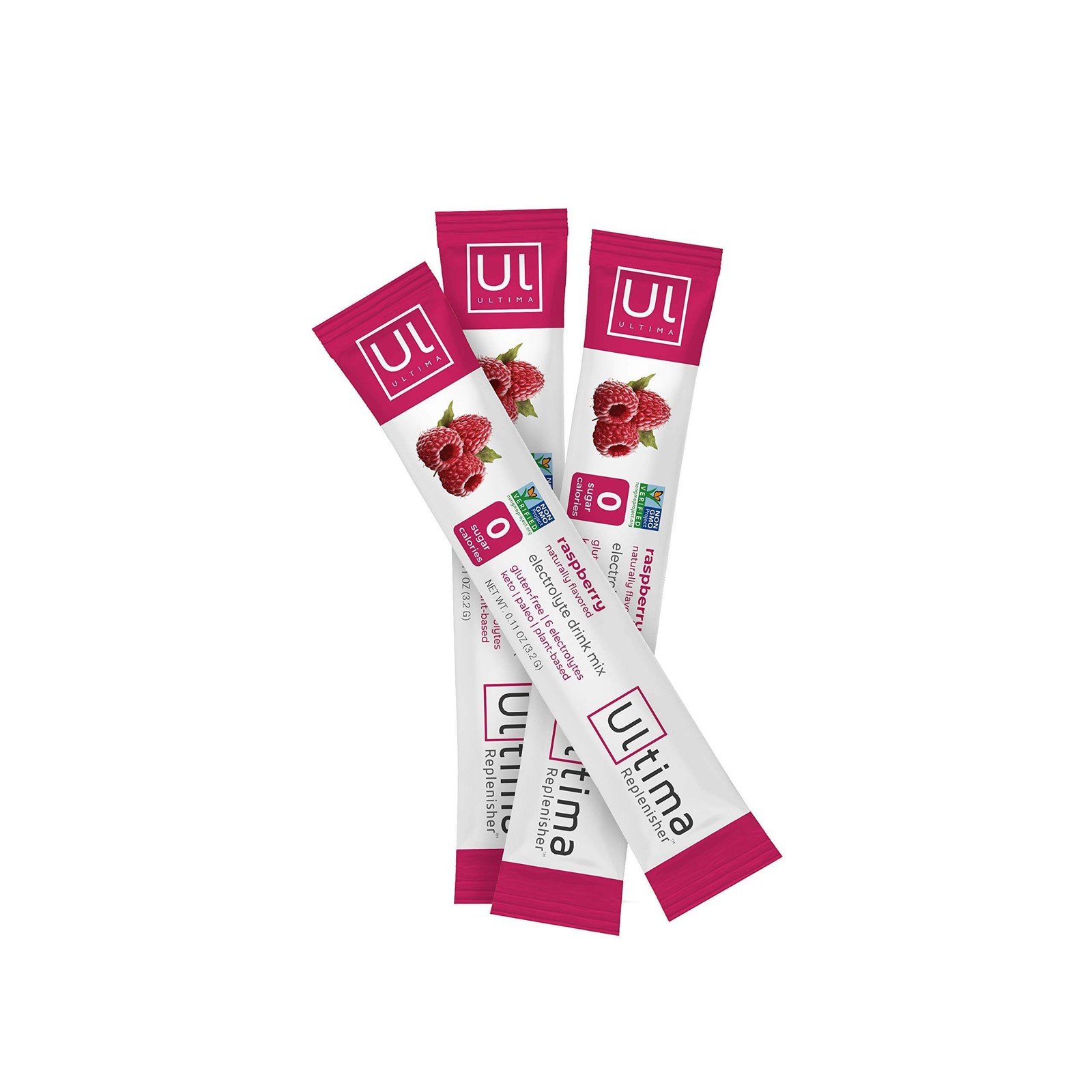 Ultima Replenisher, Electrolyte Hydration Drink Mix, Raspberry, 20 Count SF