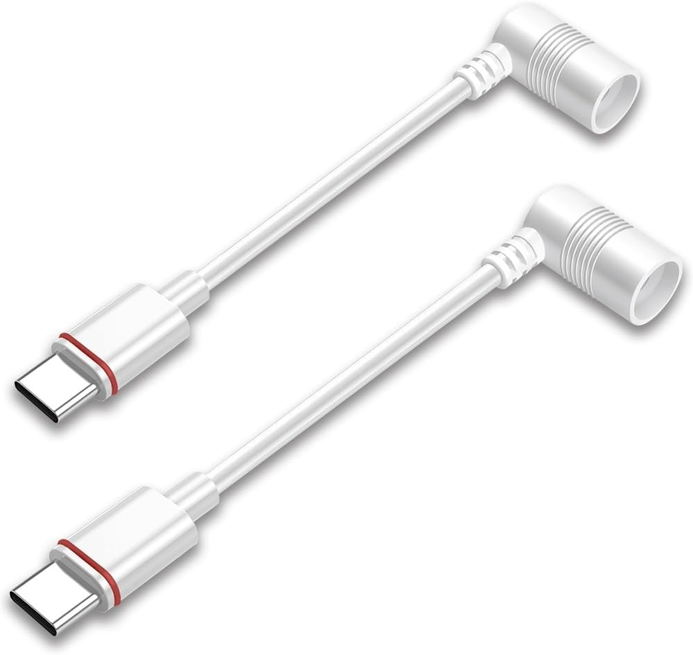 Ring Barrel Plug to USB-C Adapter Cameras Barrel Plug Solar Panels
