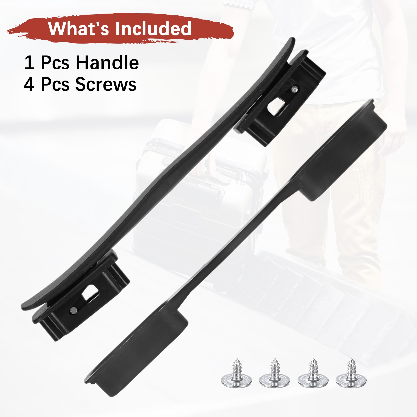 1PCS Luggage Replacement Handle for Suitcase - [Black-8.5IN]