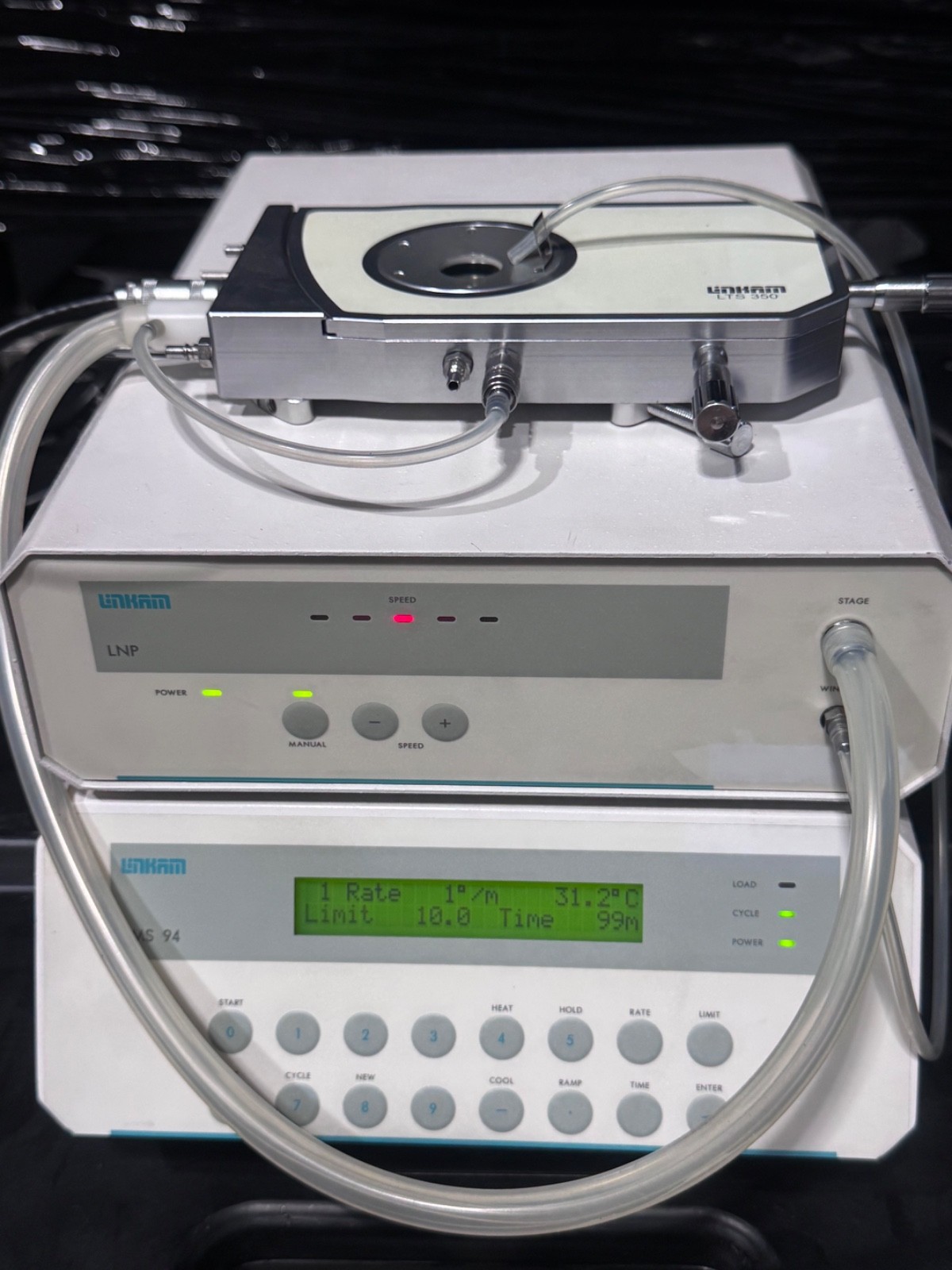 Linkam Scientific LTS 350 Heating Stage with TMS 94 and LNP Set