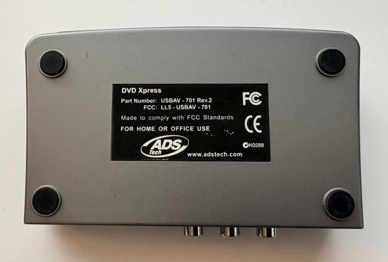 ADS Tech DVD Xpress (Unit Only / No Power Cord)