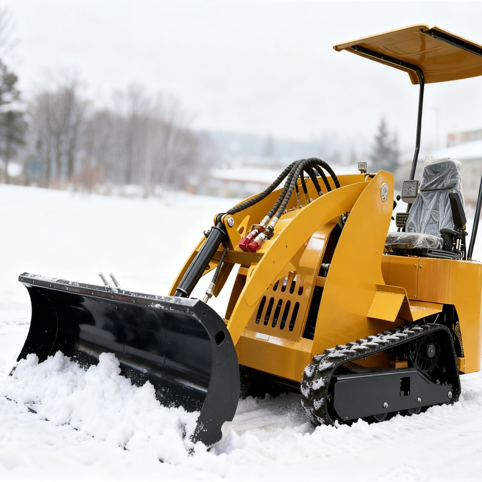 Skid SteerSnow Blade,Pusher SnowPlow Quick Attach - FREESHIPPING