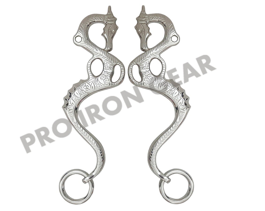 DRAGO Hackamore Bit Replacement Cheeks Bitless Horse Bit English Western