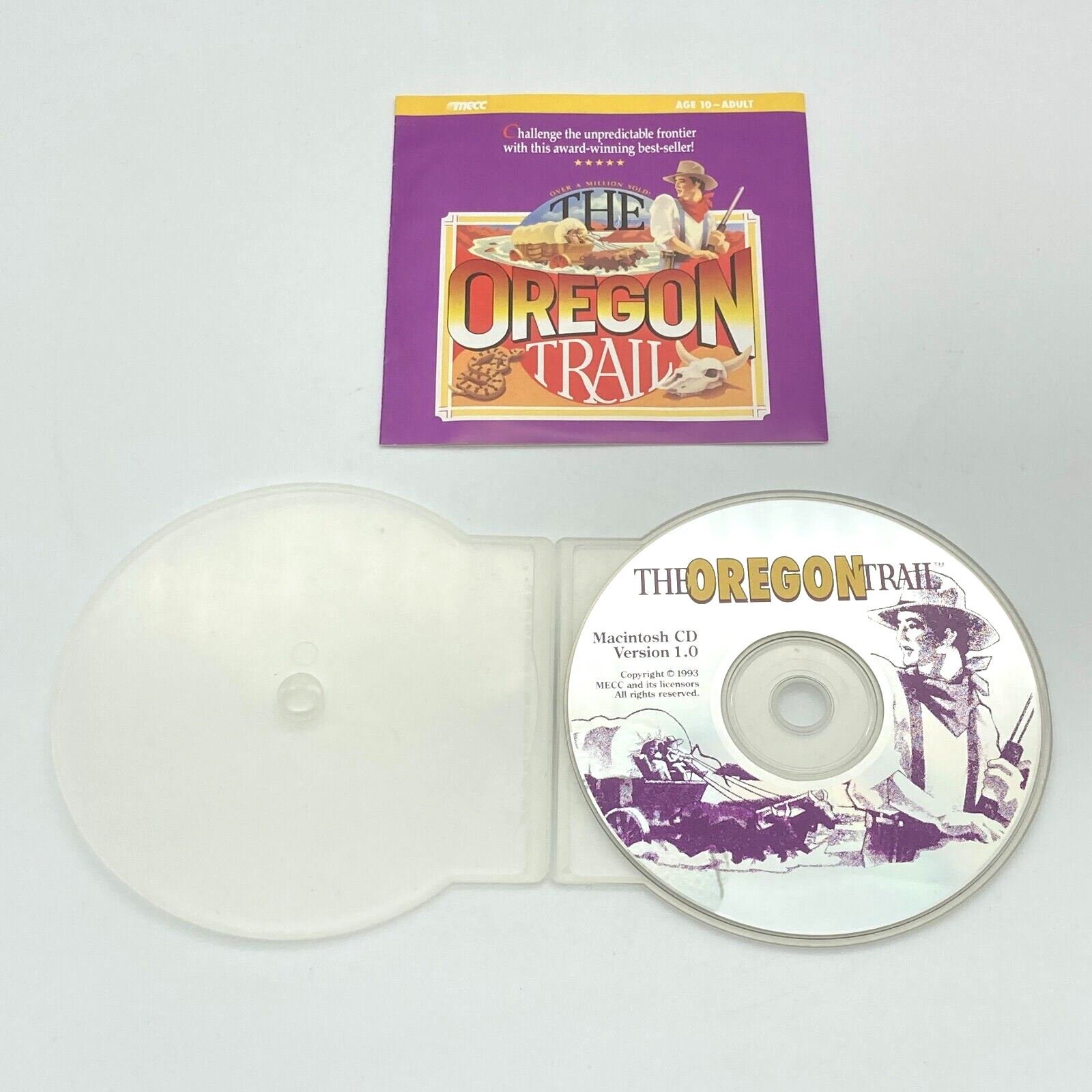 The Oregon Trail Macintosh CD Version 1.0 MECC 1993 Mac PC First CD-ROM Game