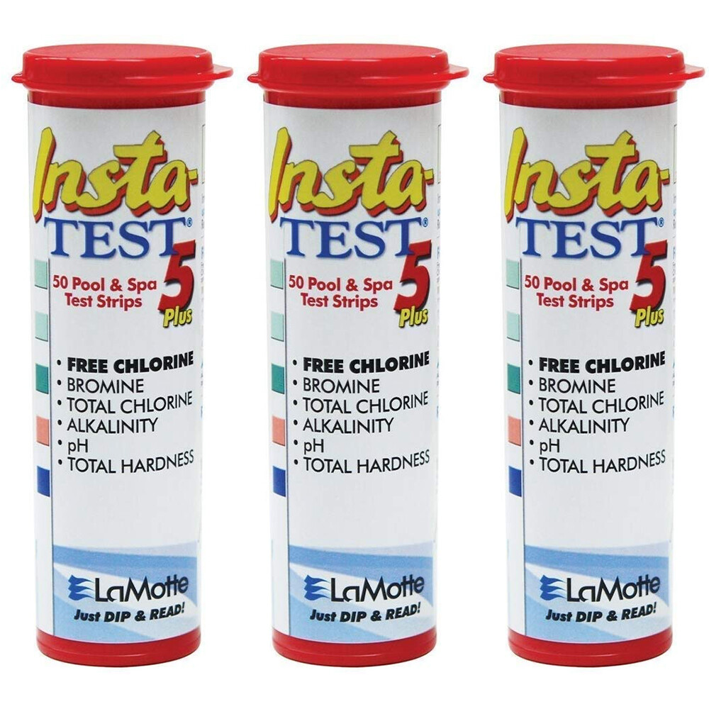 LaMotte Insta-Test 5 Plus Swimming Pool & Spa Test Strips (2977) 3 Pack 50 Strip