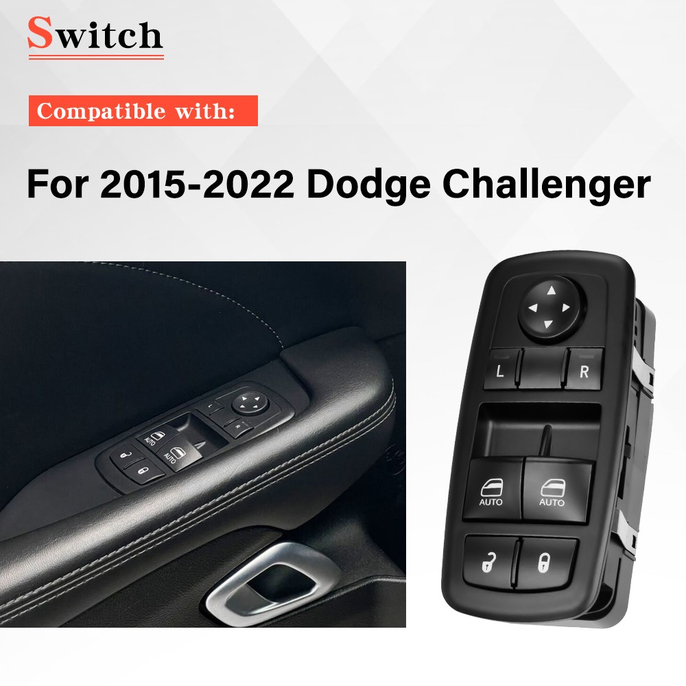For 2015-2022 Dodge Challenger Front Left Master Power Window Switch 68183752AB
