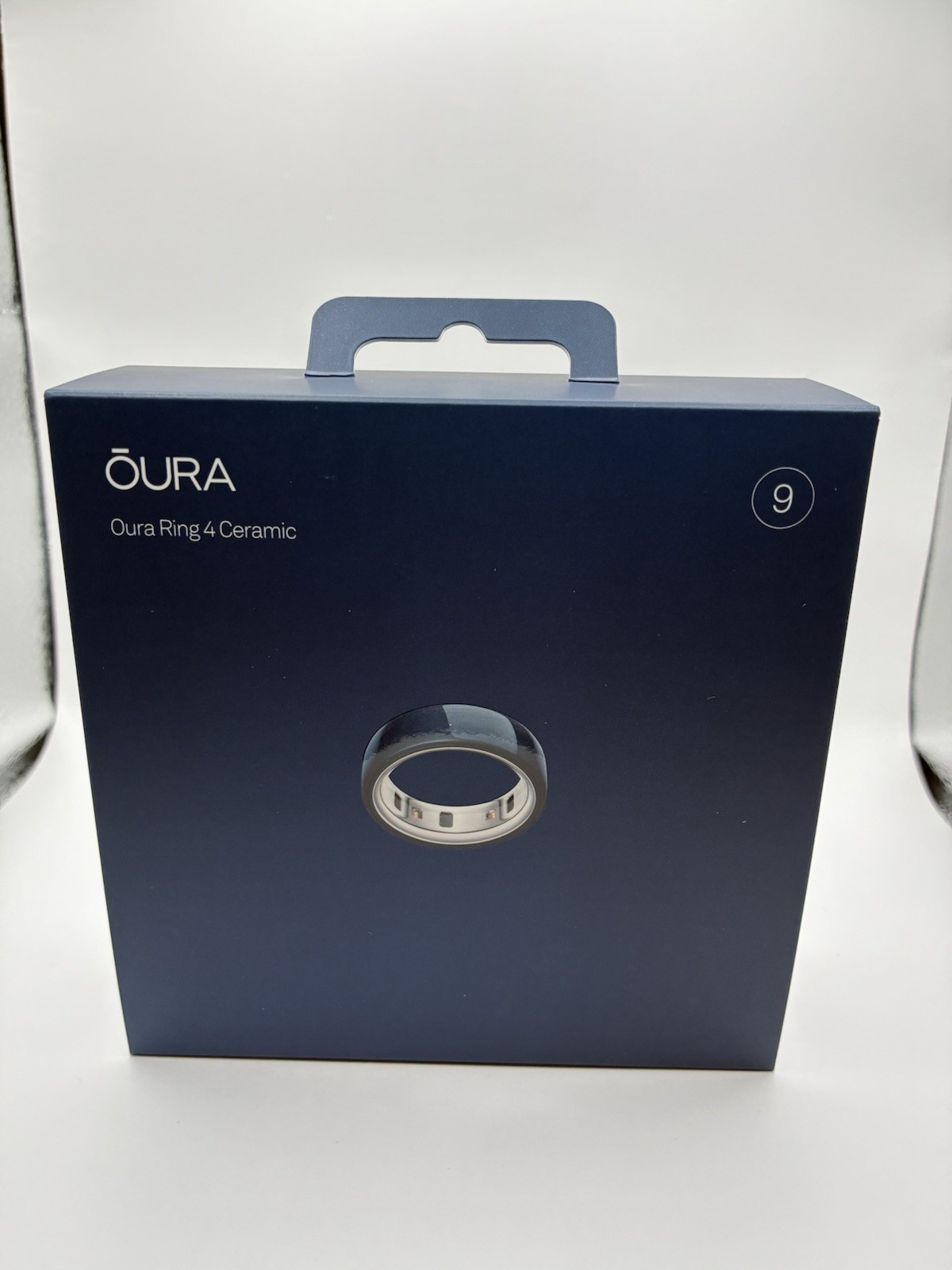 NEW Sealed Oura Ring Gen 4, Ceramic Size 9 Activity Tracker Midnight Blue Color