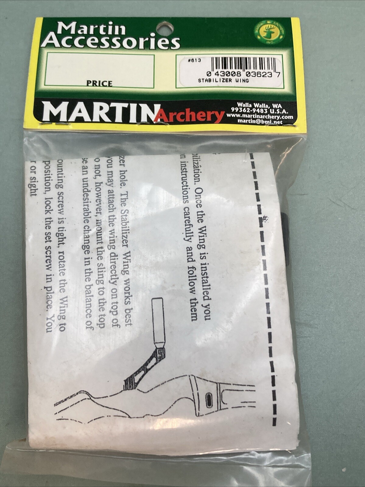 NEW GENUINE MARTIN ARCHERY 613 STABILIZER WING
