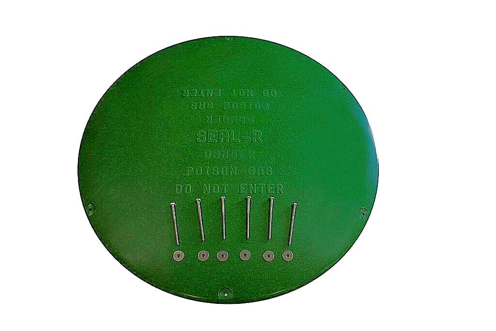 30" Seal-R Septic Cover | Sewer Lid | Fits 30" Corrugated Pipe