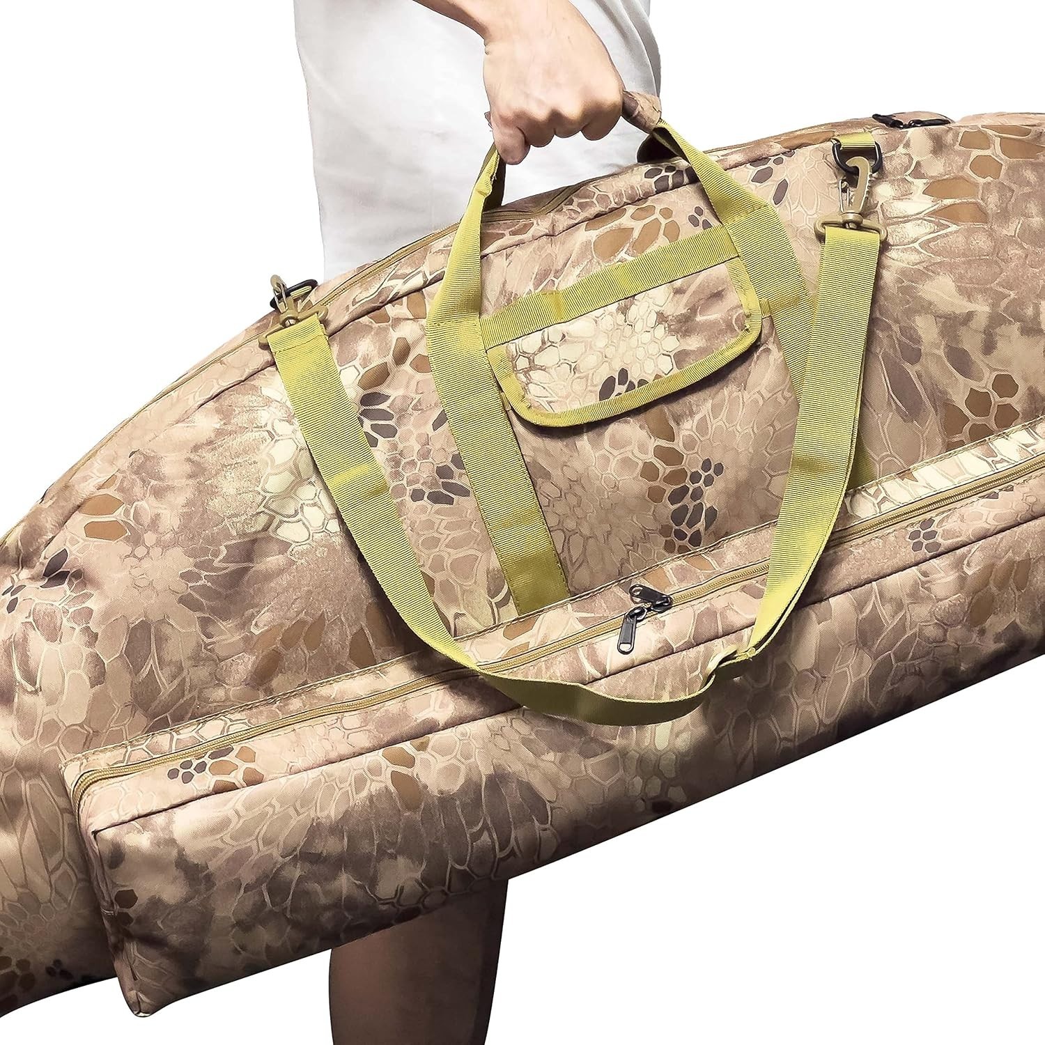 Python Brown Padded Bow Case with Adjustable Strap