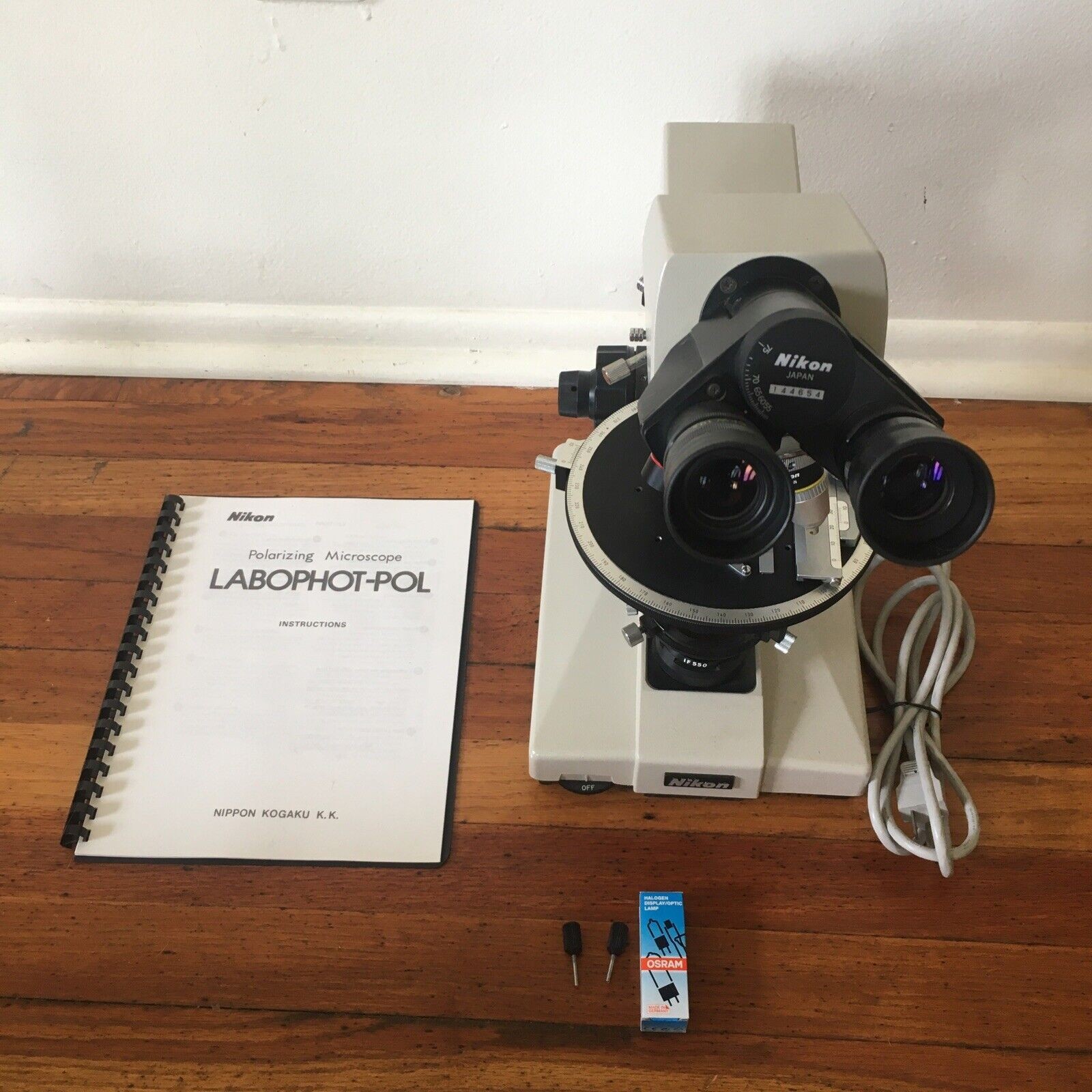 Nikon Polarizing Microscope Labophot-POL Binocular w/ Bertrand Lens - Complete