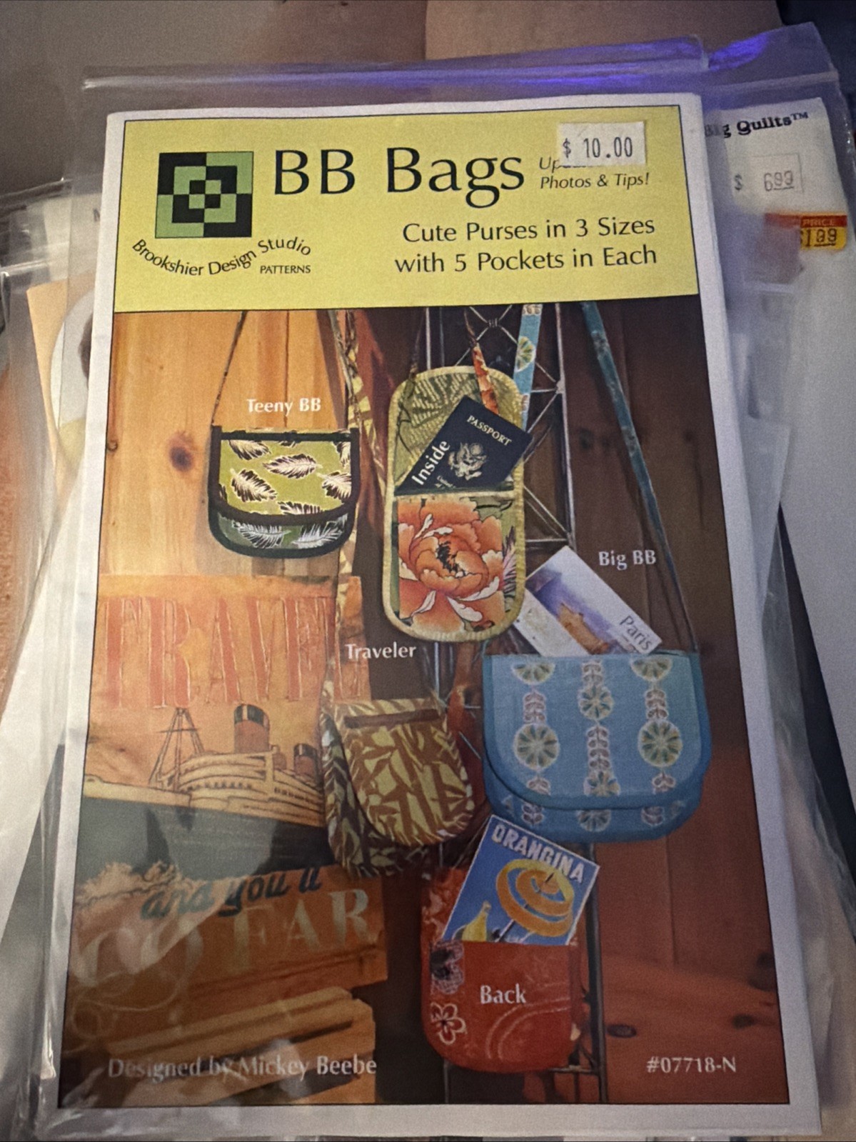 B B Bags - 3 Sizes - Handmade Pattern - Brookshire Design Studio