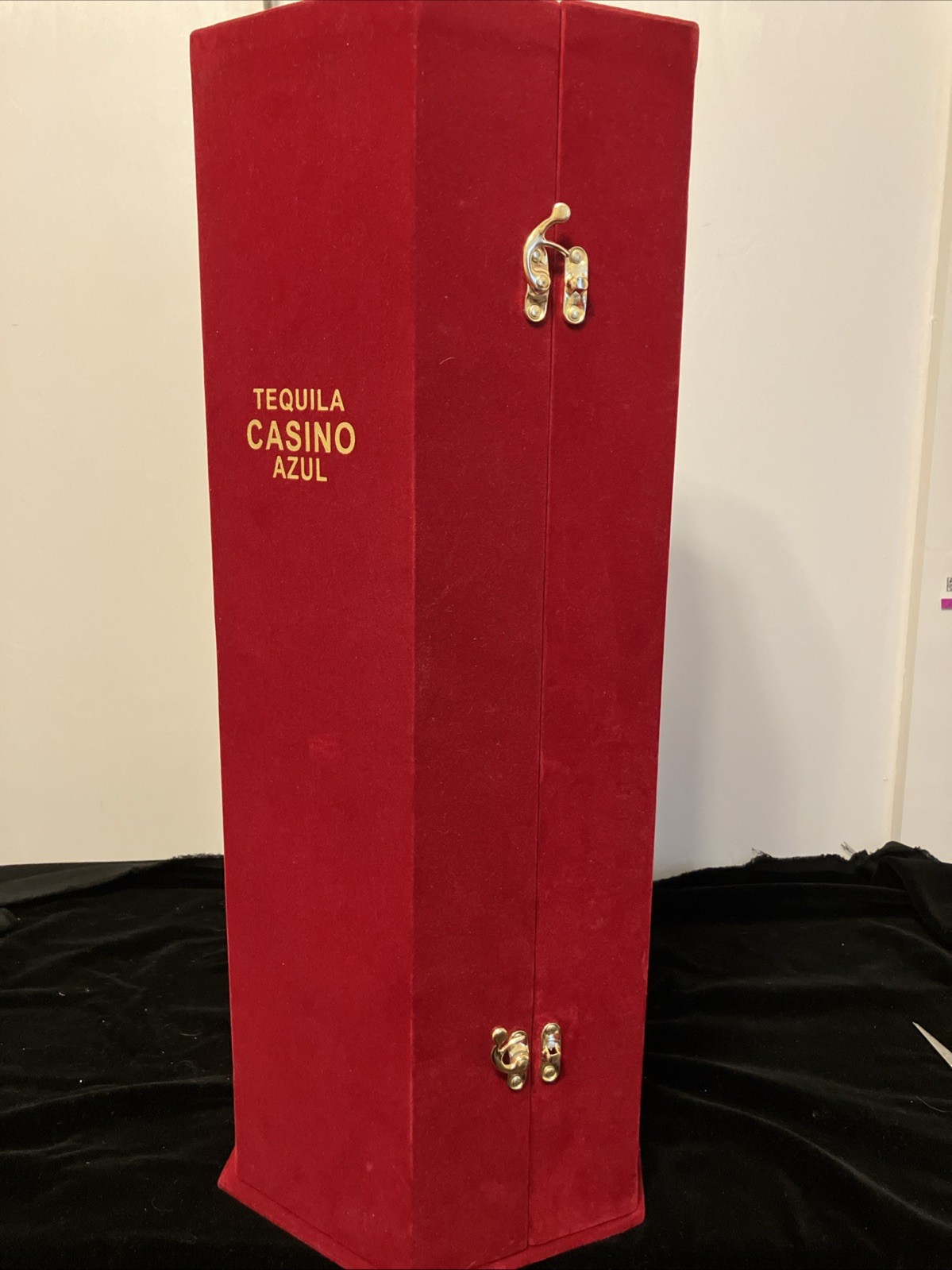Tequila Casino Azul Velvet Box. Empty, No liquor, Just the box only