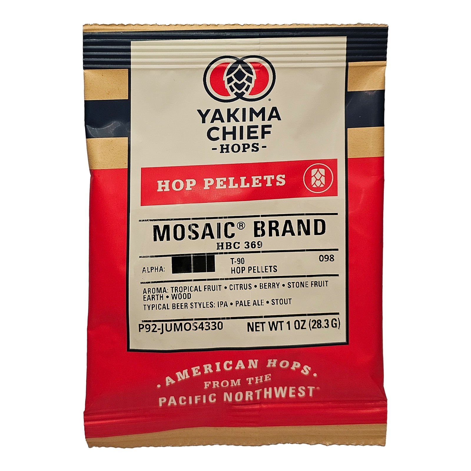 US Mosaic Hop Pellets 1 oz for Home Brew Beer making