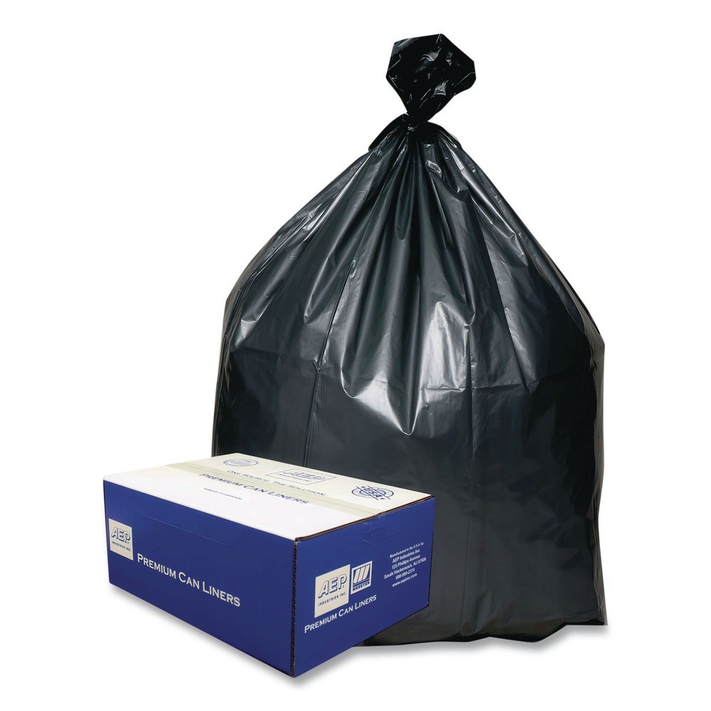 Platinum Plus PLA4770 56 gal. 1.55 mil Can Liners - Gray (50/Carton) New