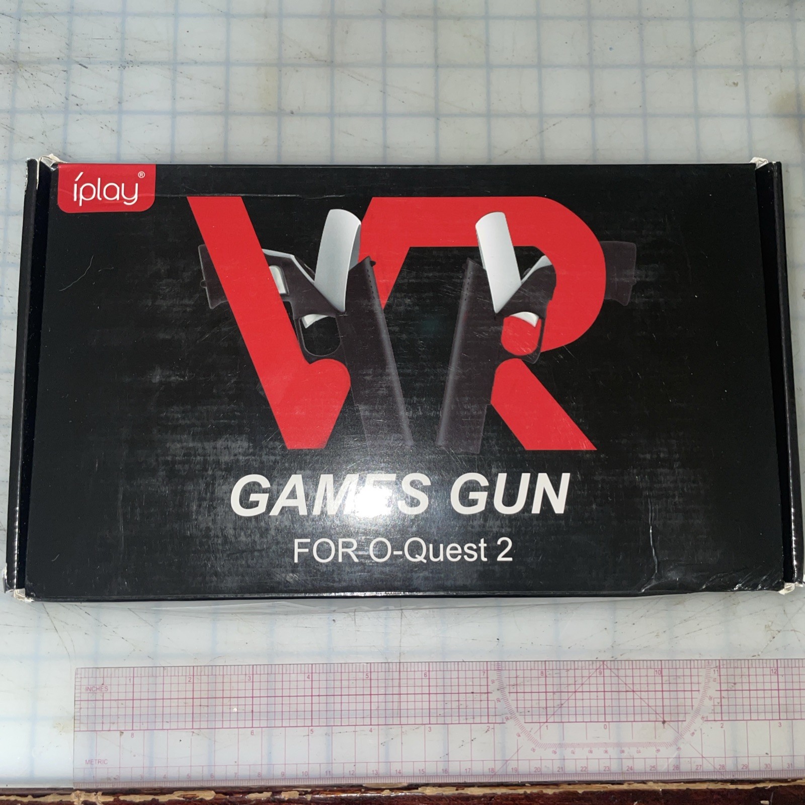 Pair Pistol Gun Grip For iPlay Quest 2 VR Headset Controllers for Shooting Game