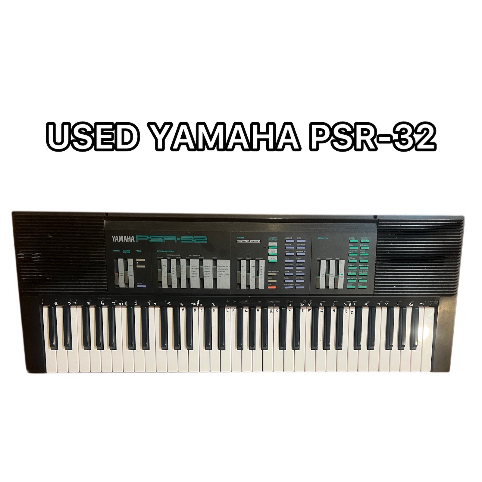 Yamaha PSR 32 Electric Keyboard - 61 Full Size Piano with Stand & Power Supply