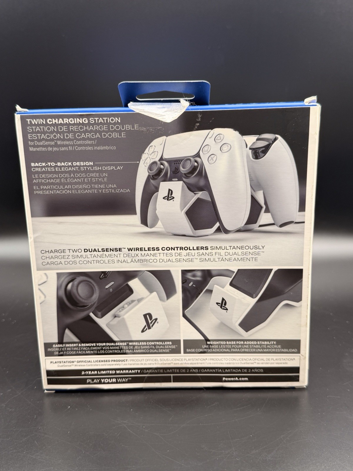 PowerA - Twin Charging Station for DualSense Wireless Controllers - PS5 White