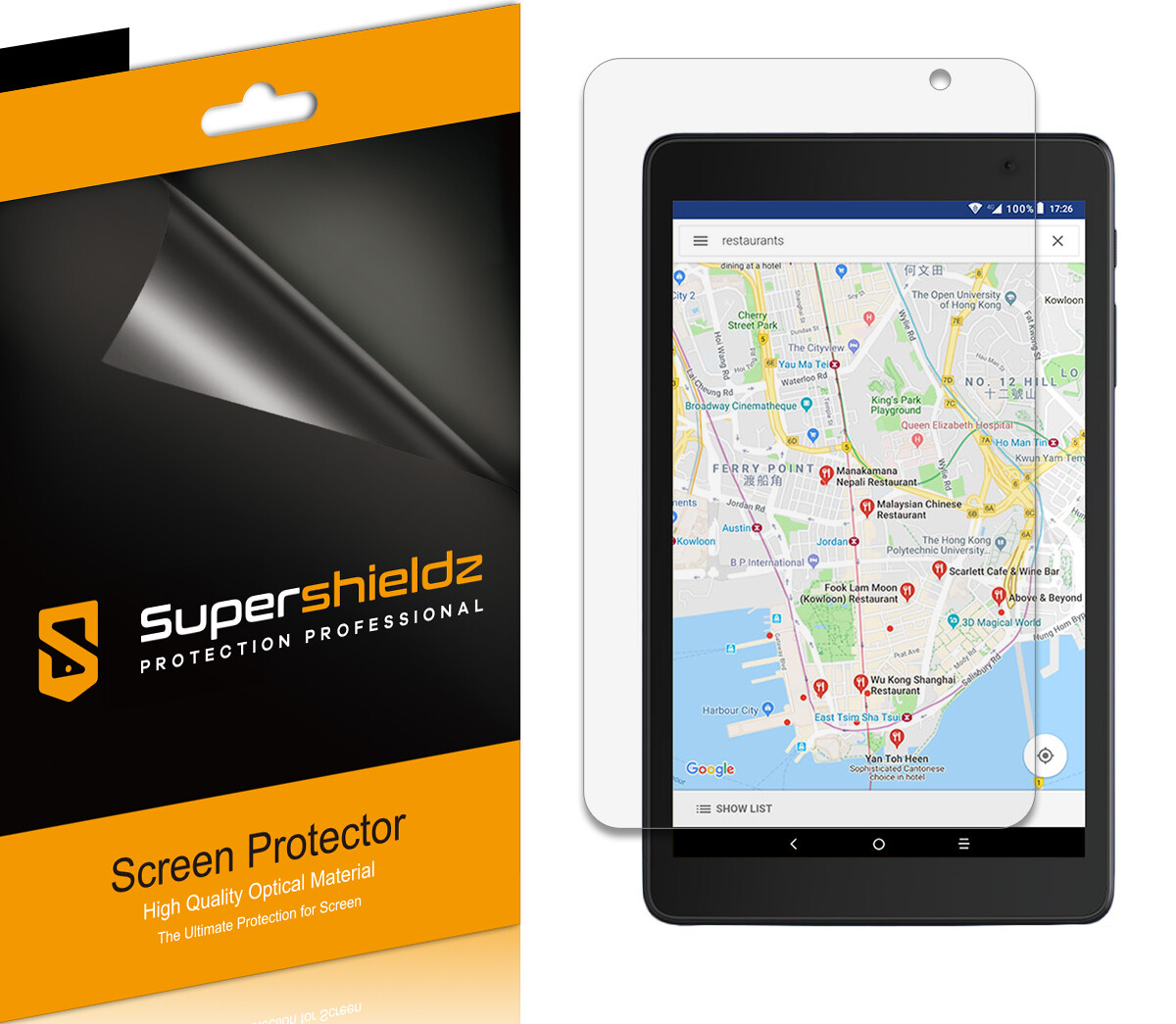 3X Supershieldz Clear Screen Protector for Gateway 8 inch Tablet (GATA30812)