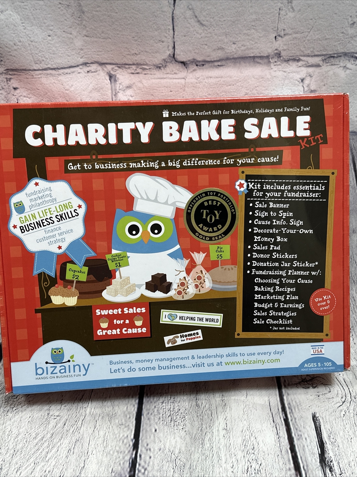 Charity Bake Sale Kit Educational Sales NEW SEALED Gold Seal Award Bizainy