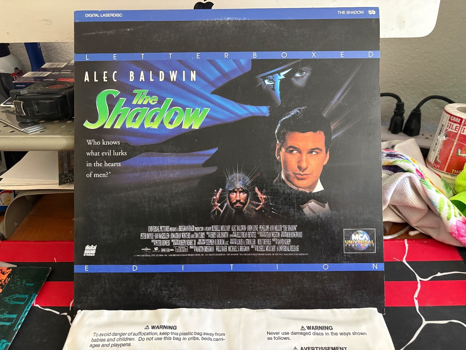 The Shadow 1995 Laserdisc, MCA/Universal 42197, Rare