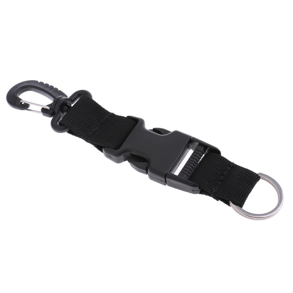 Heavy Duty Scuba Diving Camera Light Holder Lanyard Strap & Swivel Snap Clip
