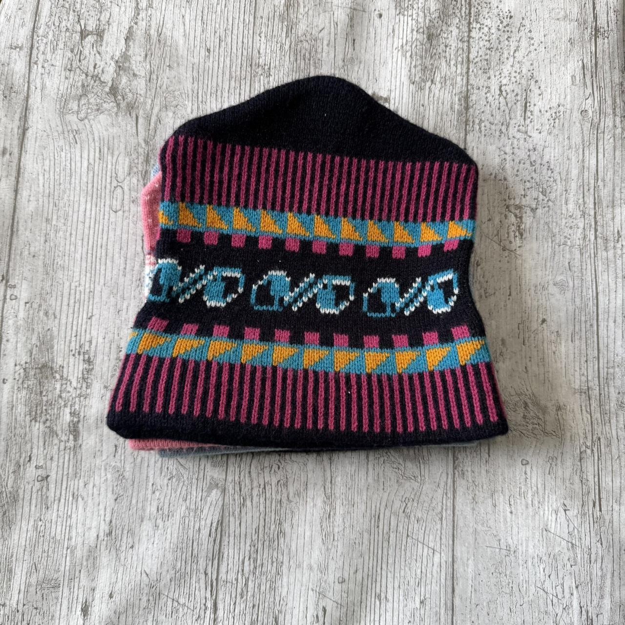 Vintage retro 80s Ski hat beanie bundle x 4 Snowboard retro stripe winter