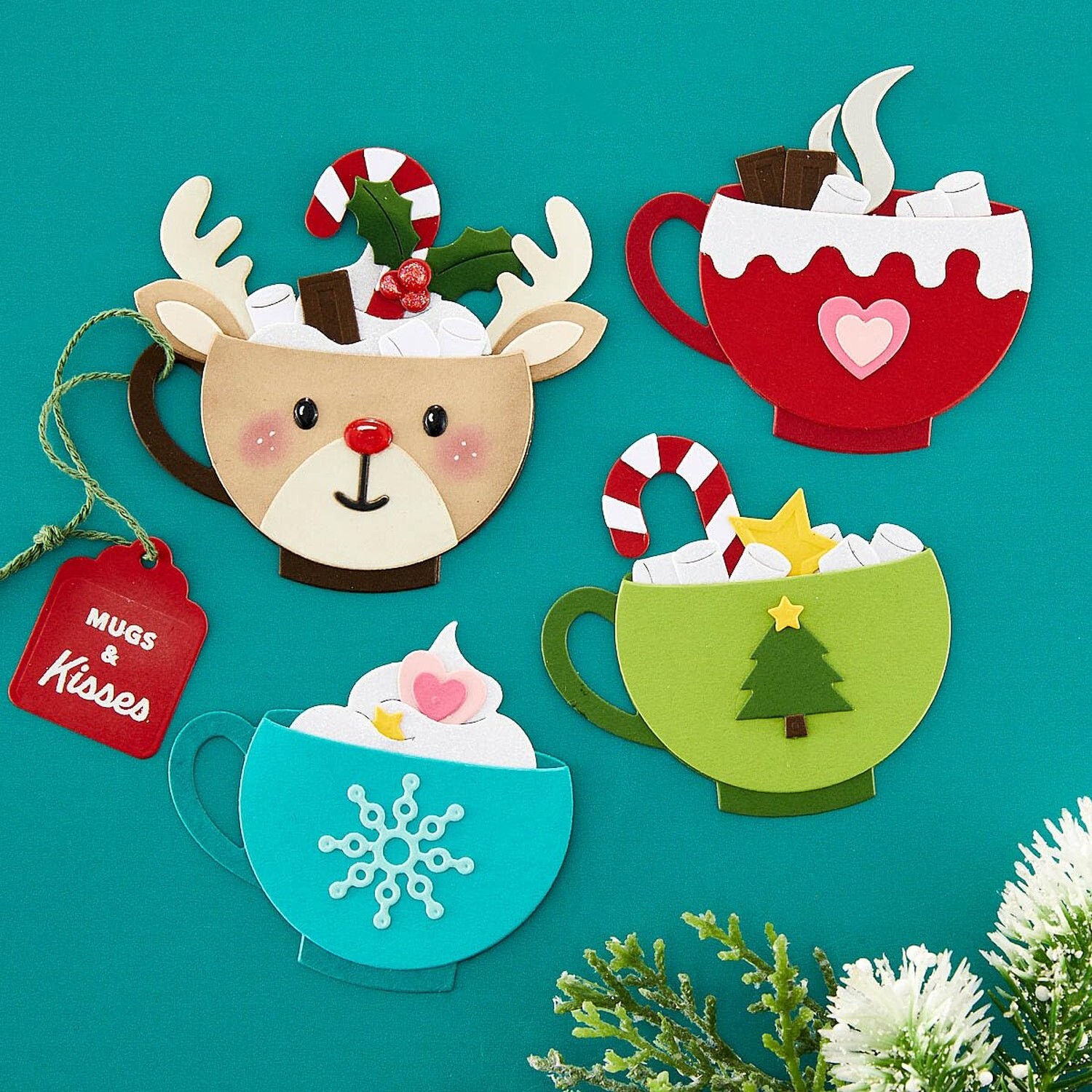 Spellbinders Merry Mug Creations Etched Dies, Metal