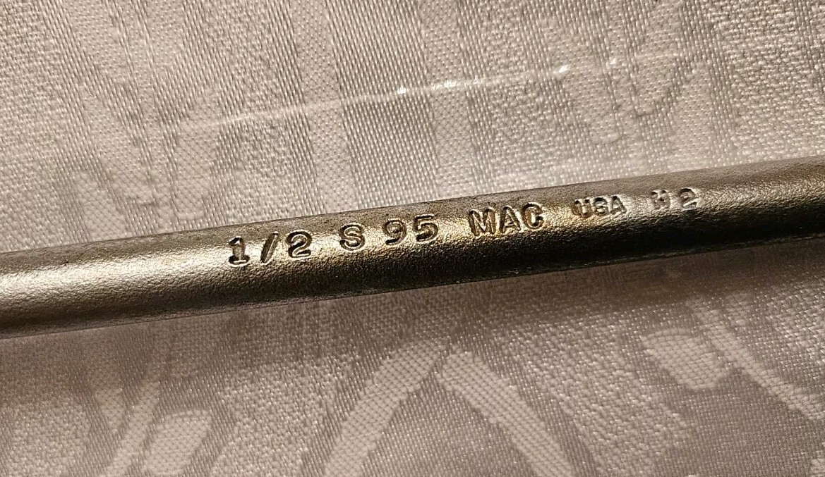 FREE SHIPPING 1/2 inch MAC TOOL 895 DISTRIBUTOR WRENCH Clean Condition