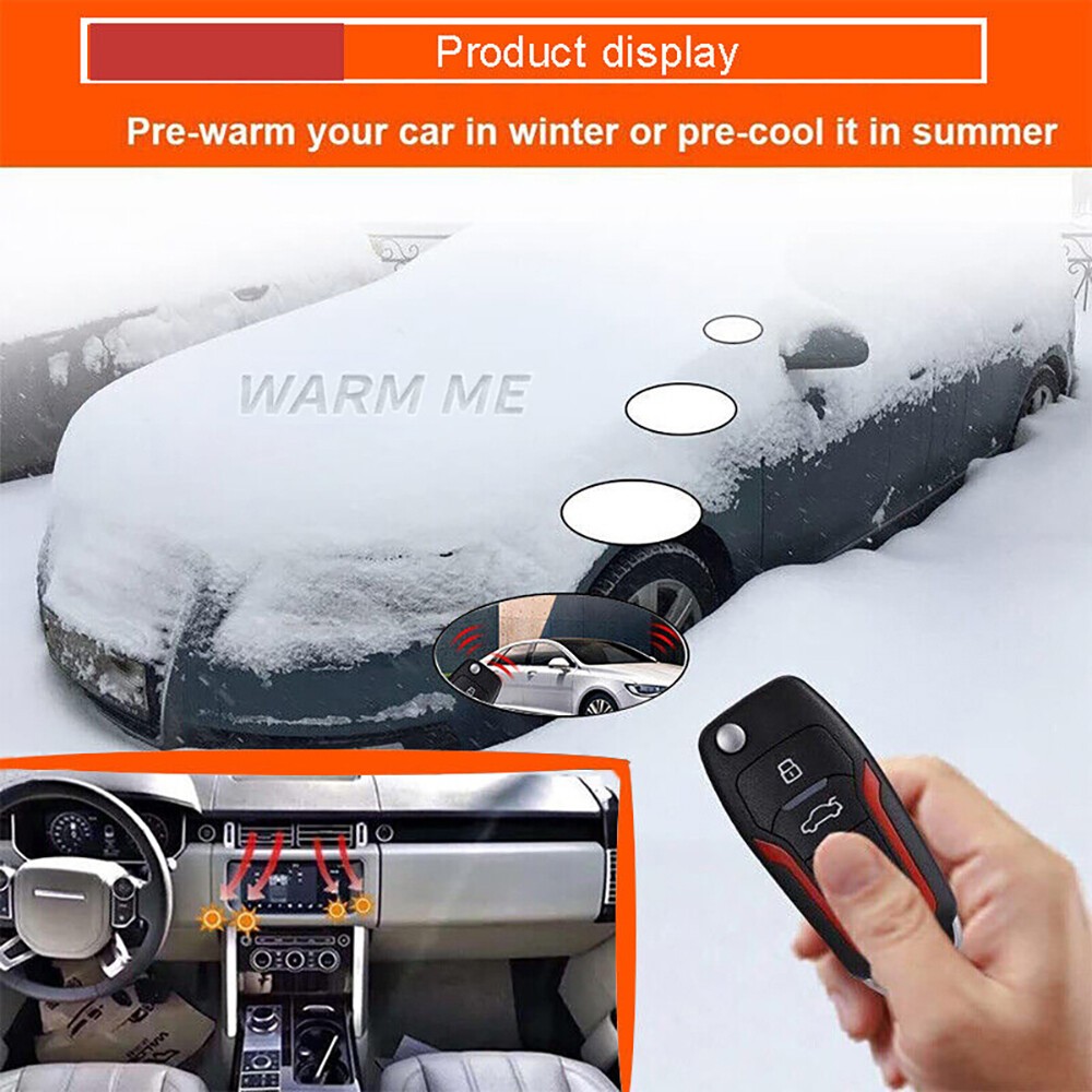 Car Smart Keyless Entry Engine Start Stop Alarm System Push Button Remote Auto
