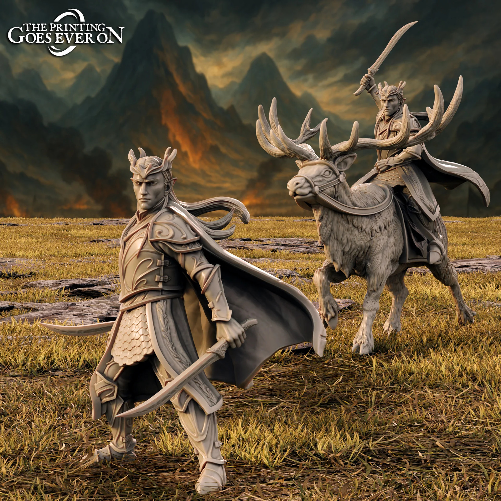 King Thavandir - Battle Variant - 28-32mm After - Resin Tabletop Miniature