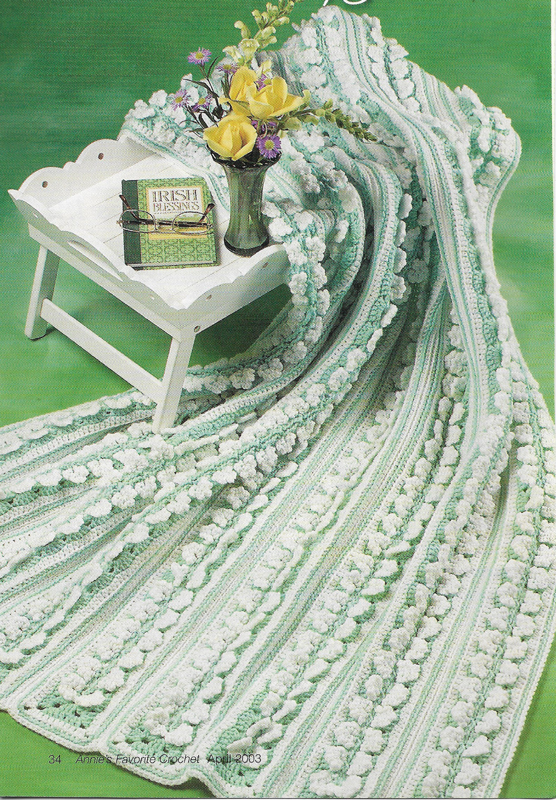 Clover Afghan crochet PATTERN INSTRUCTIONS