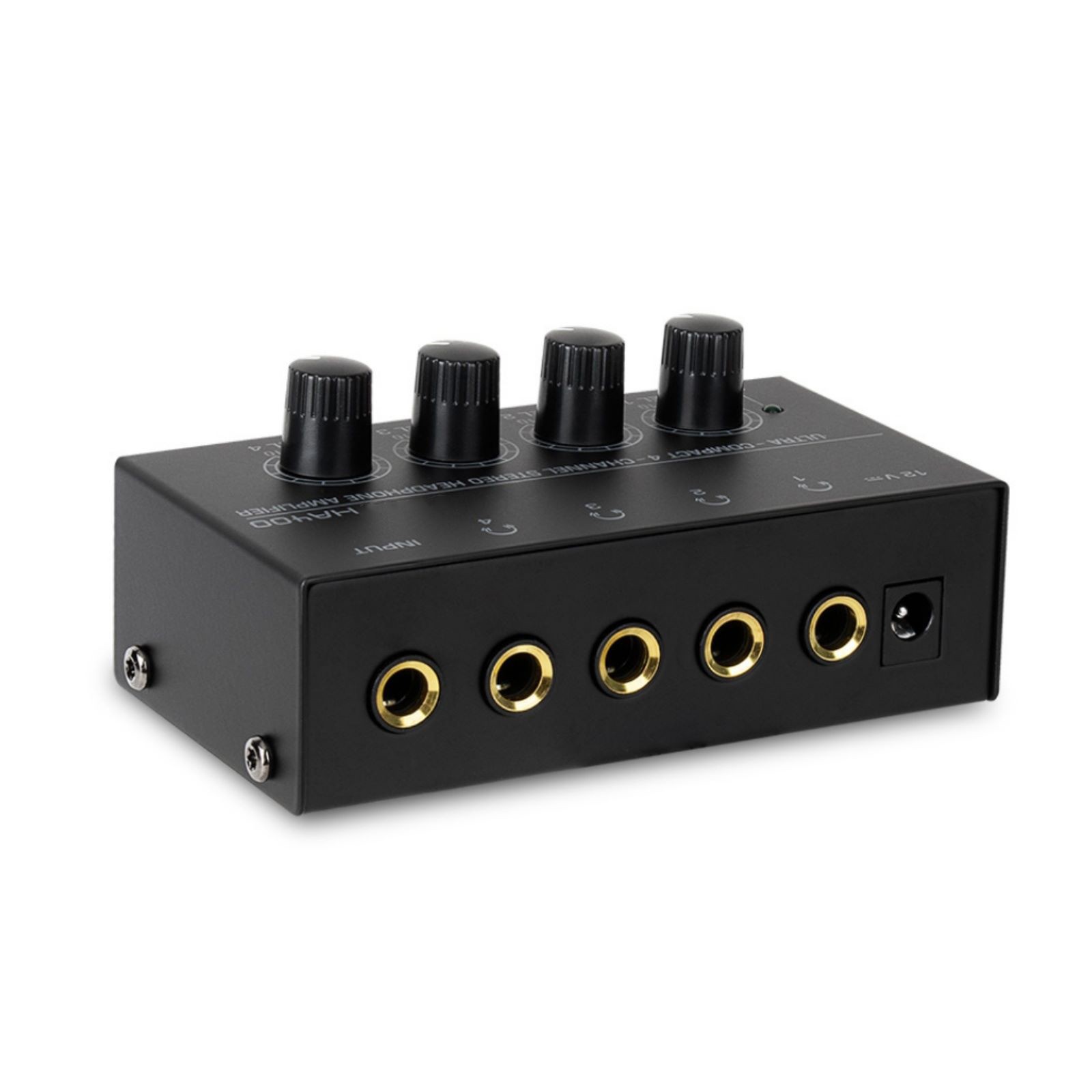 1 PC 4 Channels Mini Stereo Headphone Ultra-Compact Audio Amplifier For Earphone
