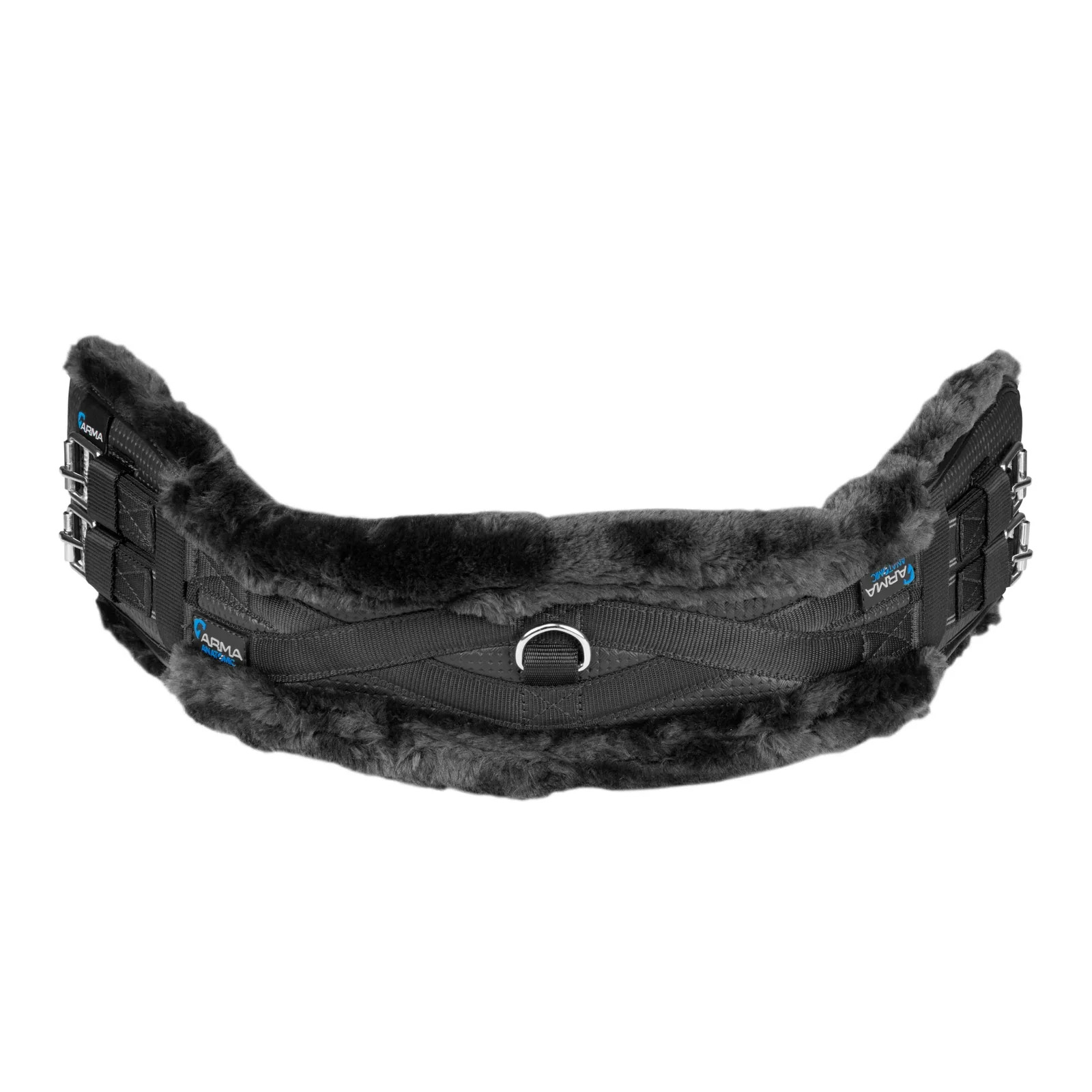 Shires ARMA SupaFleece Dressage Girth - Black - Soft & Breathable Synthetic