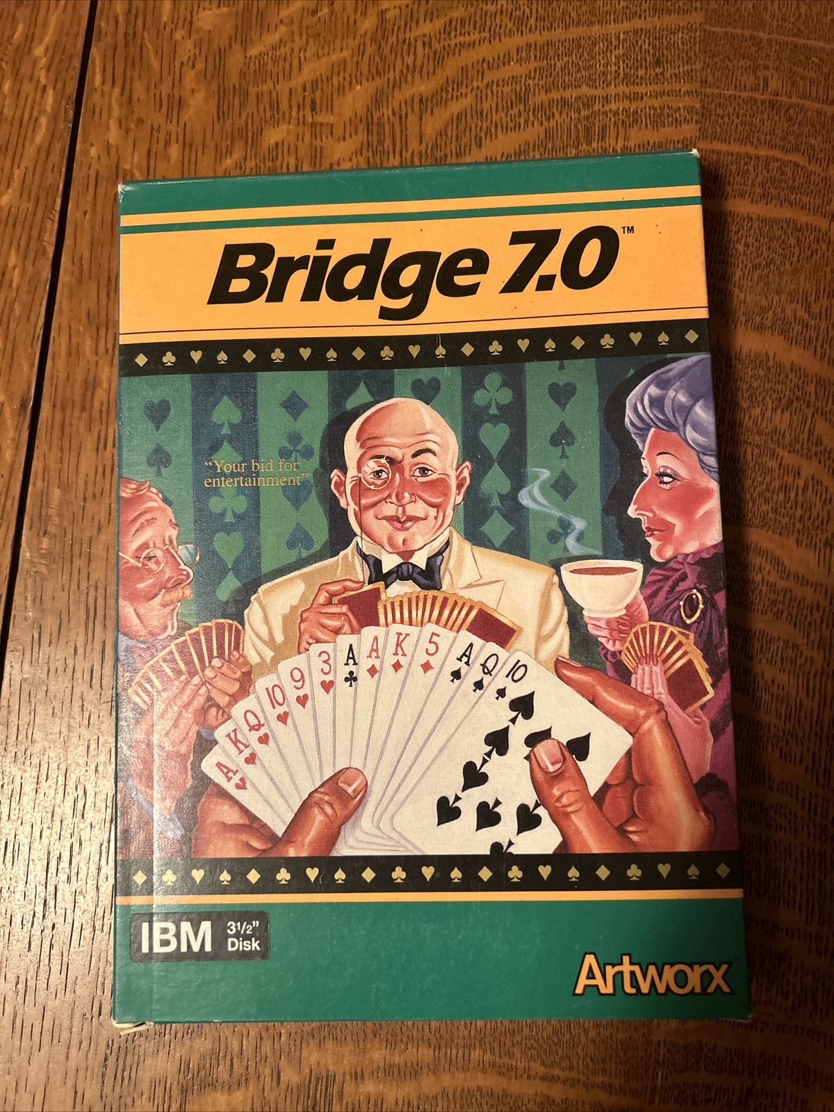 Vintage 1992 IBM Artworx Bridge 7.0 3 1/2” Disk By Arthur Walsh Untested