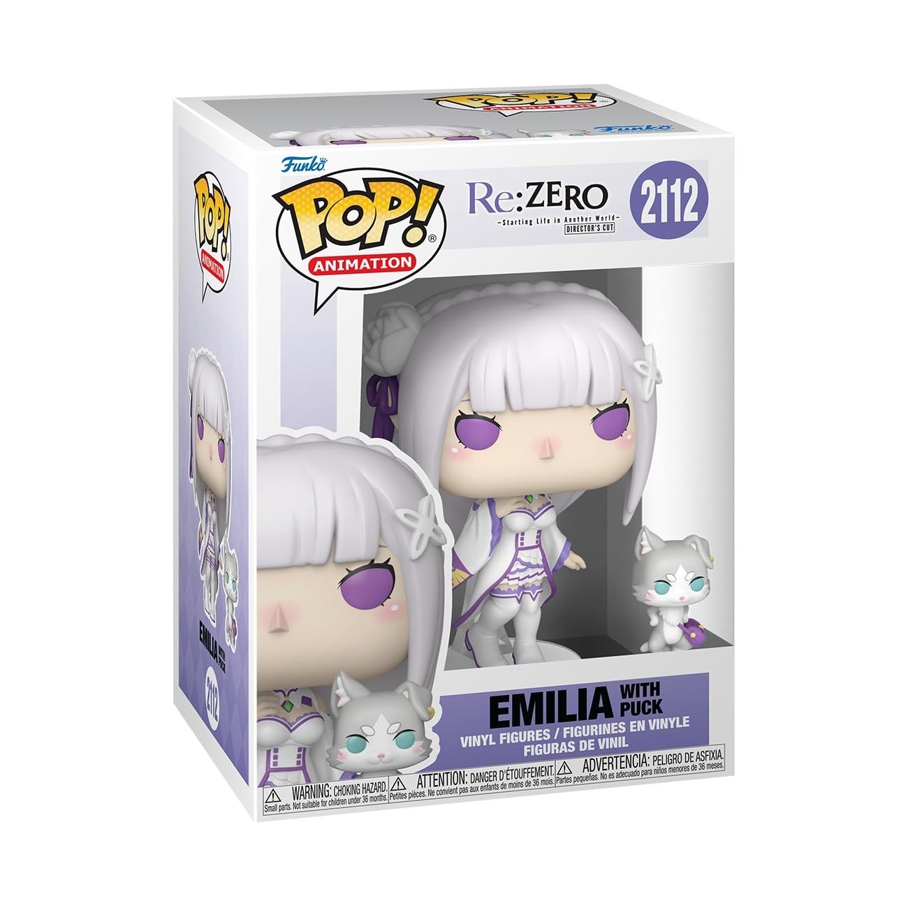 Funko Pop! & Buddy: Re: Zero - Emilia with Puck - Collectable Multicolor