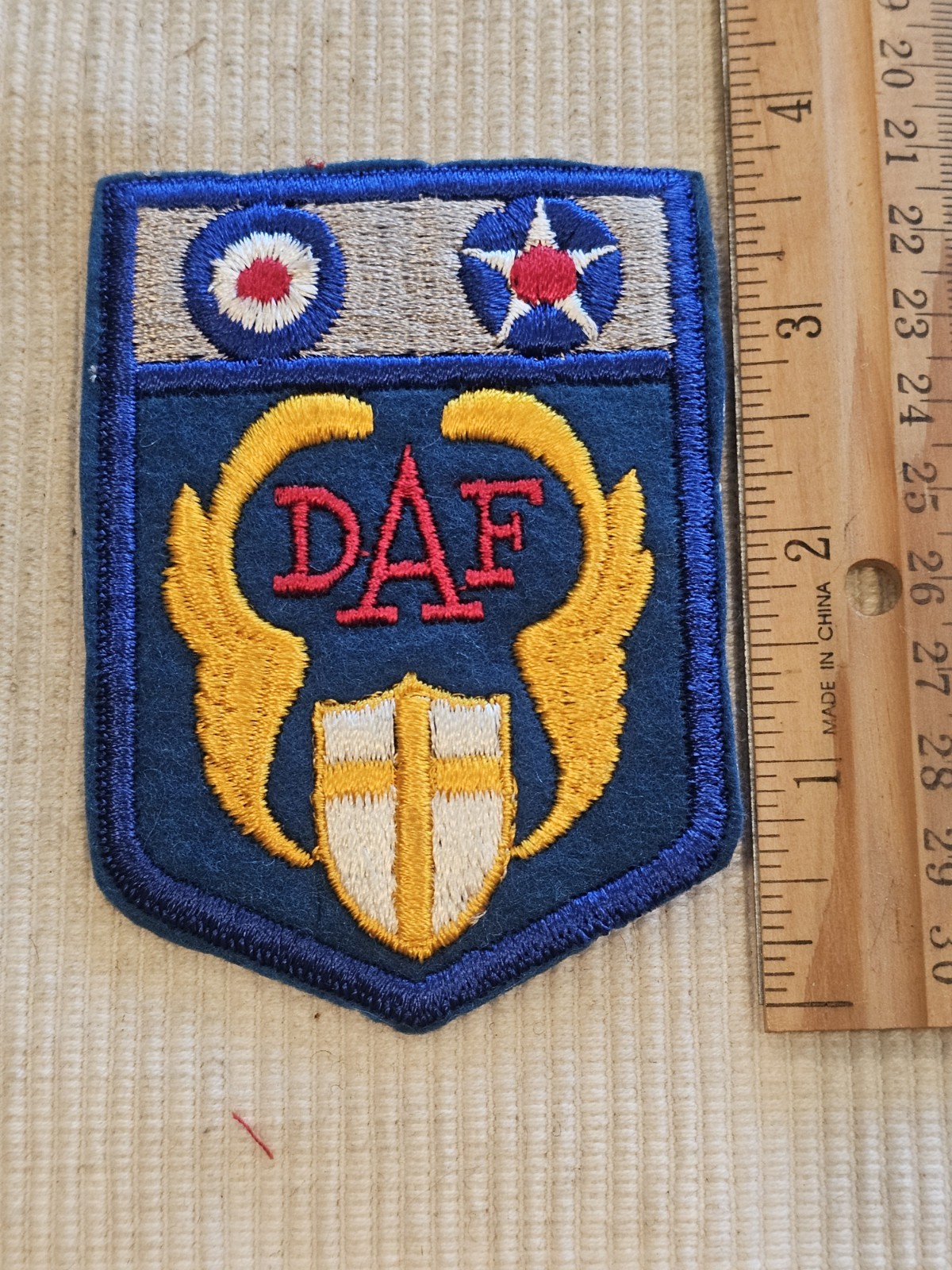 WWII US Army AAC Air Corps Desert Air Force Wool Patch L@@K!!! A Nice Copy! a