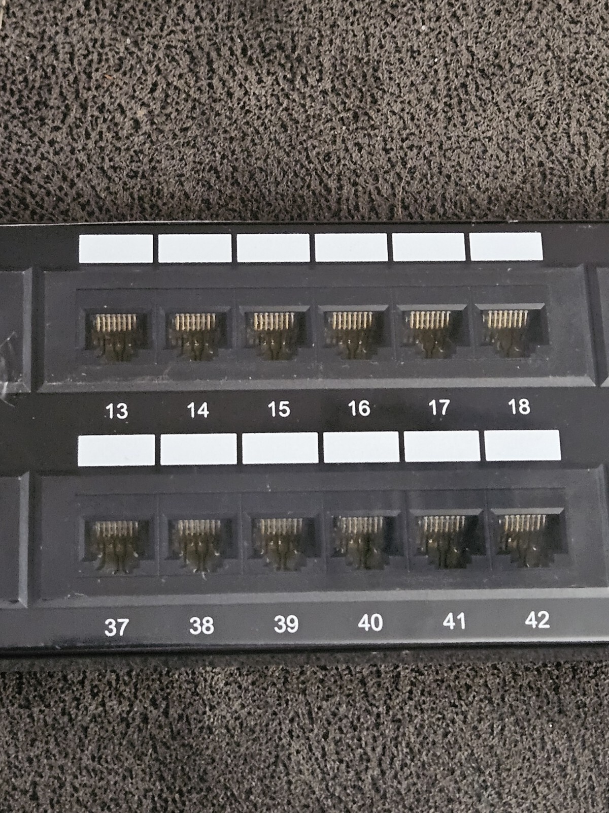 CAT6 48 Port Patch Panel Cat.6 UL Network Ethernet 19" X 3 3/8 (Bent Corner)