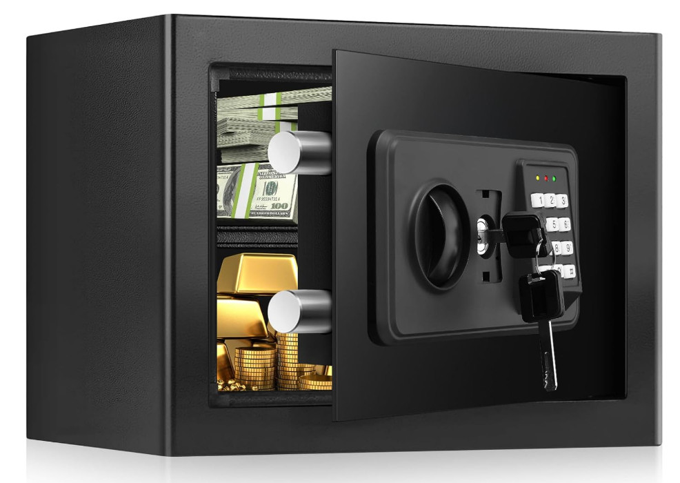 1.2 Cuft Fireproof Waterproof Home Safe Digital Keypad with Shelf