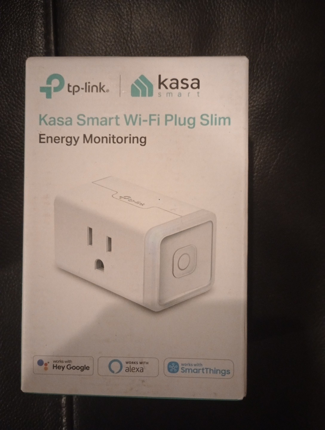 TP-Link Kasa Smart Wi-Fi Plug Slim KP115 Energy Monitoring White Alexa Google
