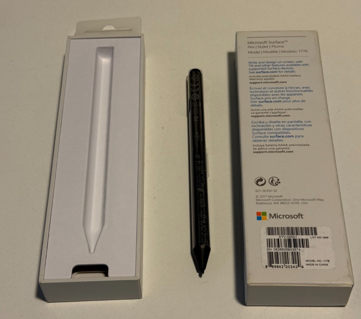 BRAND NEW Microsoft Surface Pen Stylet - Black Model 1776