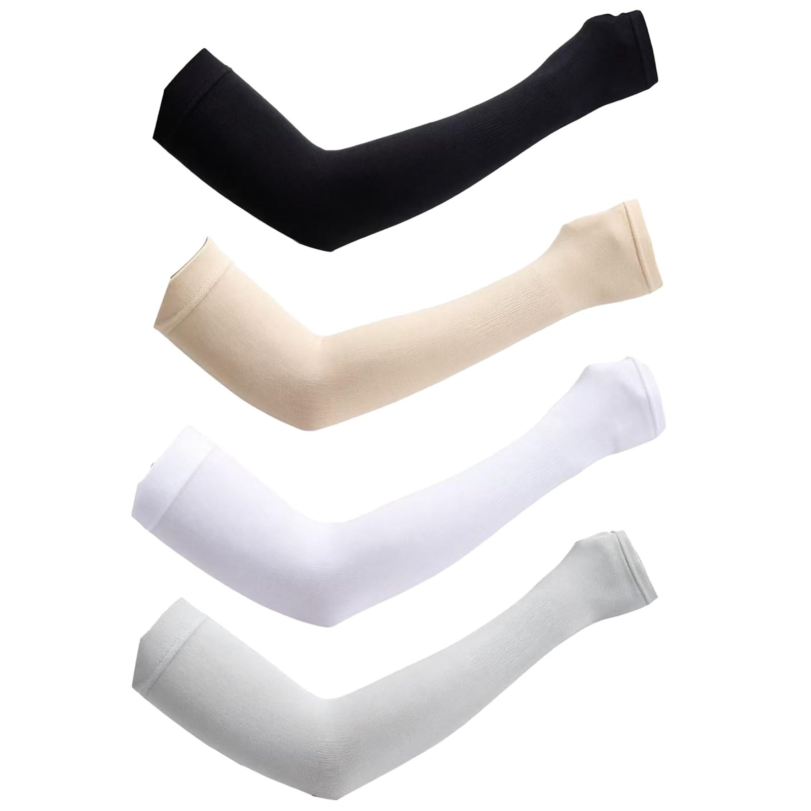 4 Pairs Sun Protection Cooling Arm Sleeves for Men & Women,Sun Protection Sle...