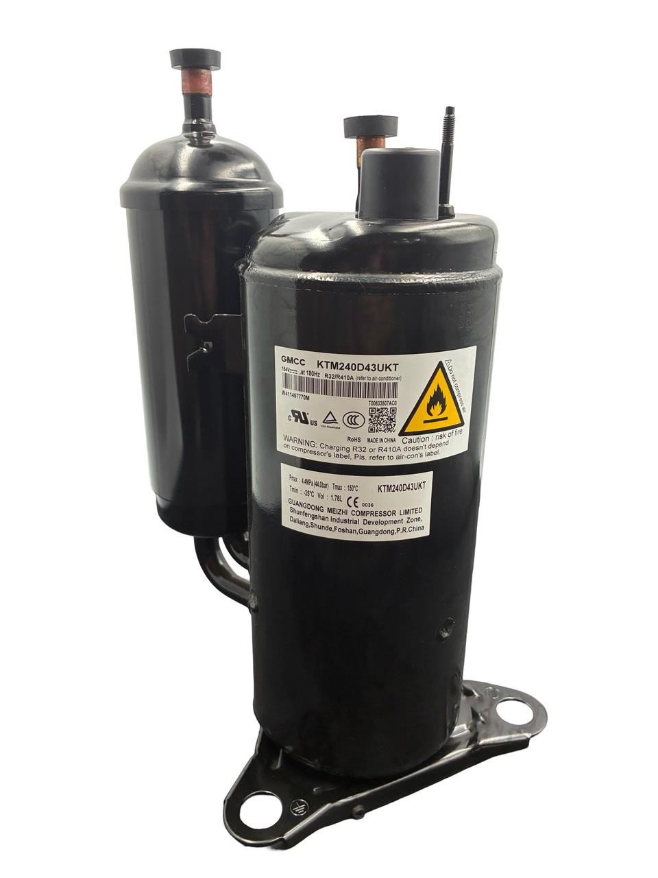 KTM240D43UKT / 11103020A00736 DC Inverter Rotary Compressor 180Hz R32, R410A
