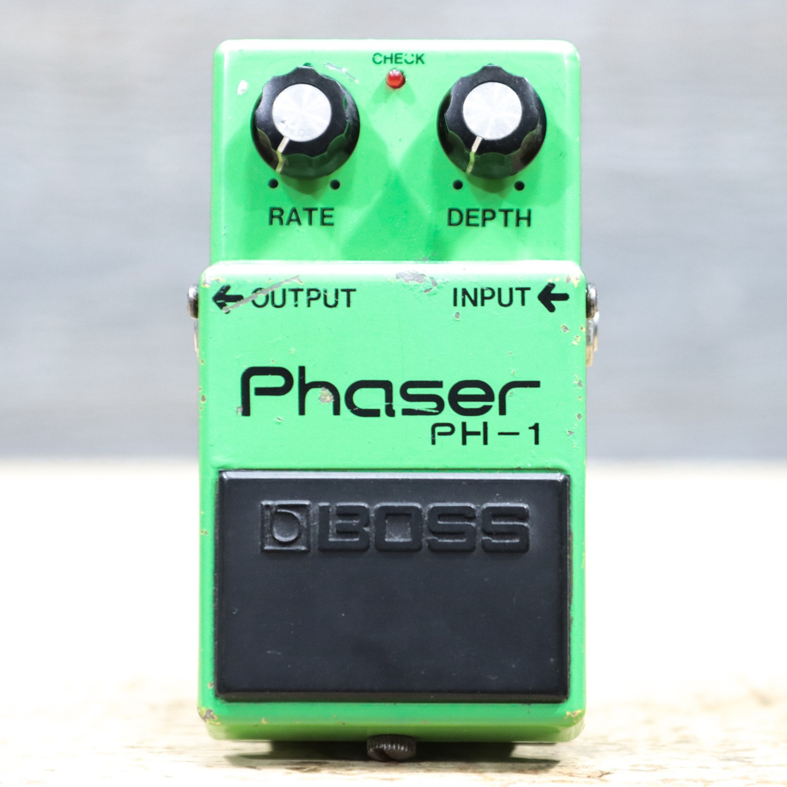 Boss PH-1 Phaser Silver Screw Black Label Made in Japan Phaser Effect Pedal